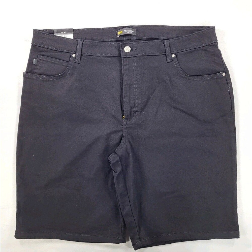 Jeans Lee Legendary Straight de Tiro Medio para Mujer - Negro, Talla 18 Mediano